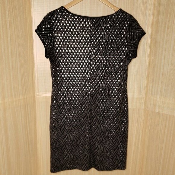 Dress Barn Collection Stretchy Zebra Print Dress - Picture 2 of 7